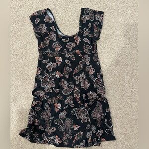 Floral mini dress, XS but fits up to a M